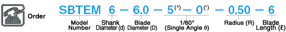 Carbide Straight Edge Inverted Taper End Mill, 2-flute / Inverted Taper (Radius): Related Image