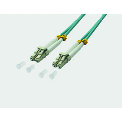 Fiber Optic Duplex Patch Cable LC / LC 50/125µ OM3 - aqua