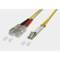 Fiber Optic Duplex Patch Cable LC / SC 9/125µ OS2 - yellow 61952D-5.0M