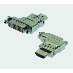 HDMI A Plug / DVI-D 90° left-shifted/ offset "RF-BLOK"