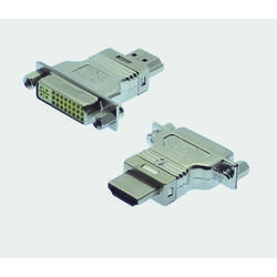 HDMI A Plug / DVI-D Socket central-placed"RF-BLOK"