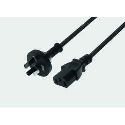 Power Cable Australia Power Plug 180° / C13 180° - black