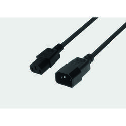 Power Cable C13 180° / C14 180° - black