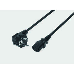 Power Cable CEE7 / 7 90° / C13 180° - black 7102-5.0M