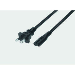 Power Cable USA Power Plug 180° / C7 180° USA / Japan - black