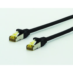 UltraFlex Cat.6A S / FTP LSOH Patch Cable - black