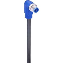 Sensor / actuator cable, M12 plug, right angle