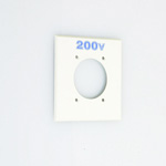 Flat-Blade Plate for Outlet, 30 A / 50 A / 60 A ⌀57