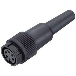 Bayonet female cable connector, cable outlet 4-6 mm
