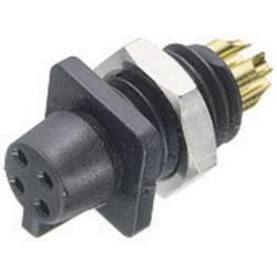 Snap-In IP40 female panel mount connector