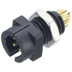 Snap-In IP40 male panel mount connector
