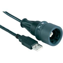 USB cable on both sides can be locked