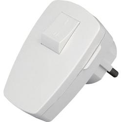 Safety L-shape mains plug Plastic + switch