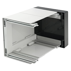 CombiCard 1000-3000 / CombiSet 500, 19" accessories, 19" internal construction for connectors DIN EN 60603-2 if a front lid is used