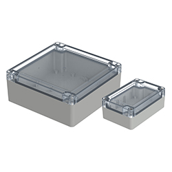 Euromas X, Enclosures, polycarbonate, crystal-clear lid