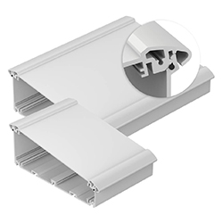 Alu-Topline, Enclosure, IP65, Enclosure profiles, horizontally-divided