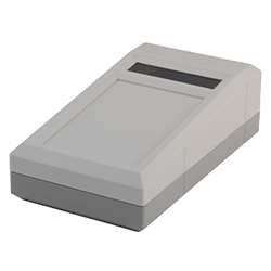 Elegant-Pult, Enclosure with display screen and membrane keypad area