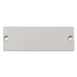 Filotec, Cover, natural-coloured anodised aluminium, 2 mm