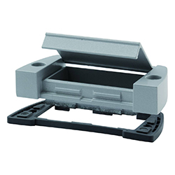 Alustyle, Cover, Mounting lid with hinged aluminium flap; hinged side = smooth side