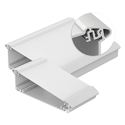 Alu-Topline, Enclosure, Enclosure profiles, horizontally-divided