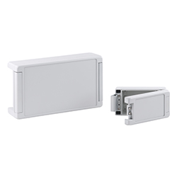 Bocube Alu, Enclosure with membrane lid, light grey, hinged