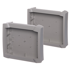 Bocard, Flat enclosure, with open front frame, without terminal compartment, IP 40, Set 07-7035