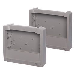 Bocard, Flat enclosure, with front frame open, incl. terminal compartment cover, IP 40, Set 07-7035