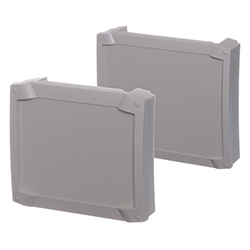 Bocard, Flat enclosure, with front frame open, with membrane lid, IP 65, Set 12-7035