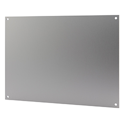 Bocard, Front panels for enclosures with terminal compartment, 1,5 mm, natural-coloured anodised aluminium