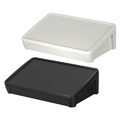 BoPad, Touch/Operating console enclosure with recessed grips, 15°, crosswise, IP40 (IP65)