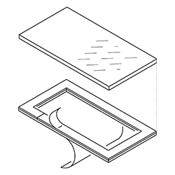 BOPLA-Arteb, Accessories, Display screens with stick-on frame, polycarbonate