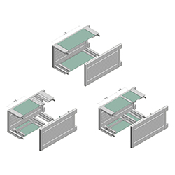 Interzoll, Plain cover plates, galvanised lacquered sheet steel, light grey