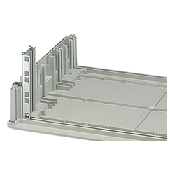 Internorm, 19" profile sets, natural-coloured anodised aluminium, for fitting of subracks or screw-on FPS... front panels