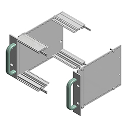 Interzoll, Handles for subracks, natural-coloured anodised aluminium