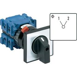 Changeover switch 20 A 1 x 60 ° with central mounting