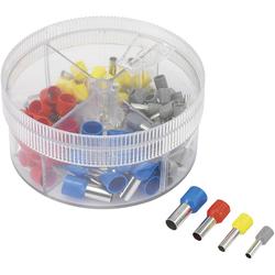 TRU COMPONENTS 739966 Ferrule set 4 mm² 16 mm² Grey, Yellow, Red, Blue 100