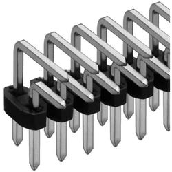 Male headers RM 2.54 mm, 2-row, right angle