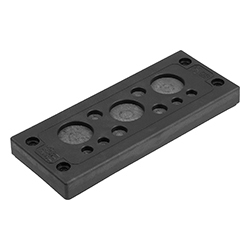 Cable entry plate, polyamide black (84102)