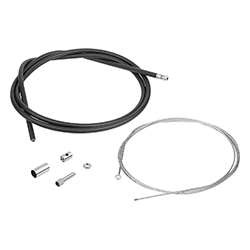 Bowden cable with plastic sleeve, stainless steel (03096)