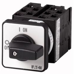 Voltage current measuring switch, Contacts: 10, 20 A, 3 converters, front plate: L1 / L2- L2 / L3 -L3 / L1, 90 °, maintained, flush mounting