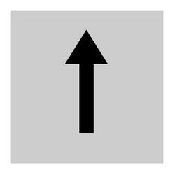 Insert label, transparent, arrow symbol