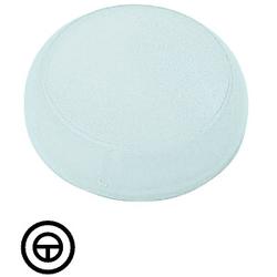 Lens, indicator light white, flush, inching symbol