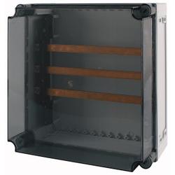 Busbar panel enclosure with transparent cover