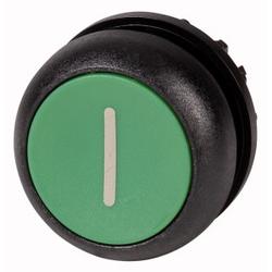 Pushbutton, flush, green I, maintained