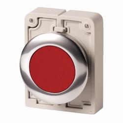 Pushbuttons, Flat Front, flush, maintained, red, blank