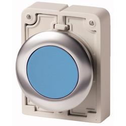 Push-buttons, flat front, flush, maintained, blue, blank