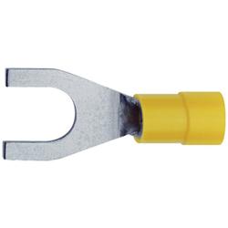 U terminal  4 mm² 6 mm² Hole Ø=10.5 mm Partially insulated Yellow Klauke 65