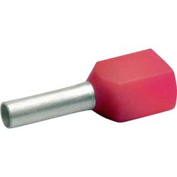 8718 Klauke Twin ferrule 2 x 1 mm² x 8 mm Partially insulated Red 1000 pc(s