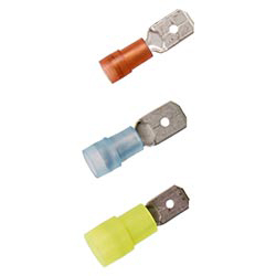 Panel connectors insulated