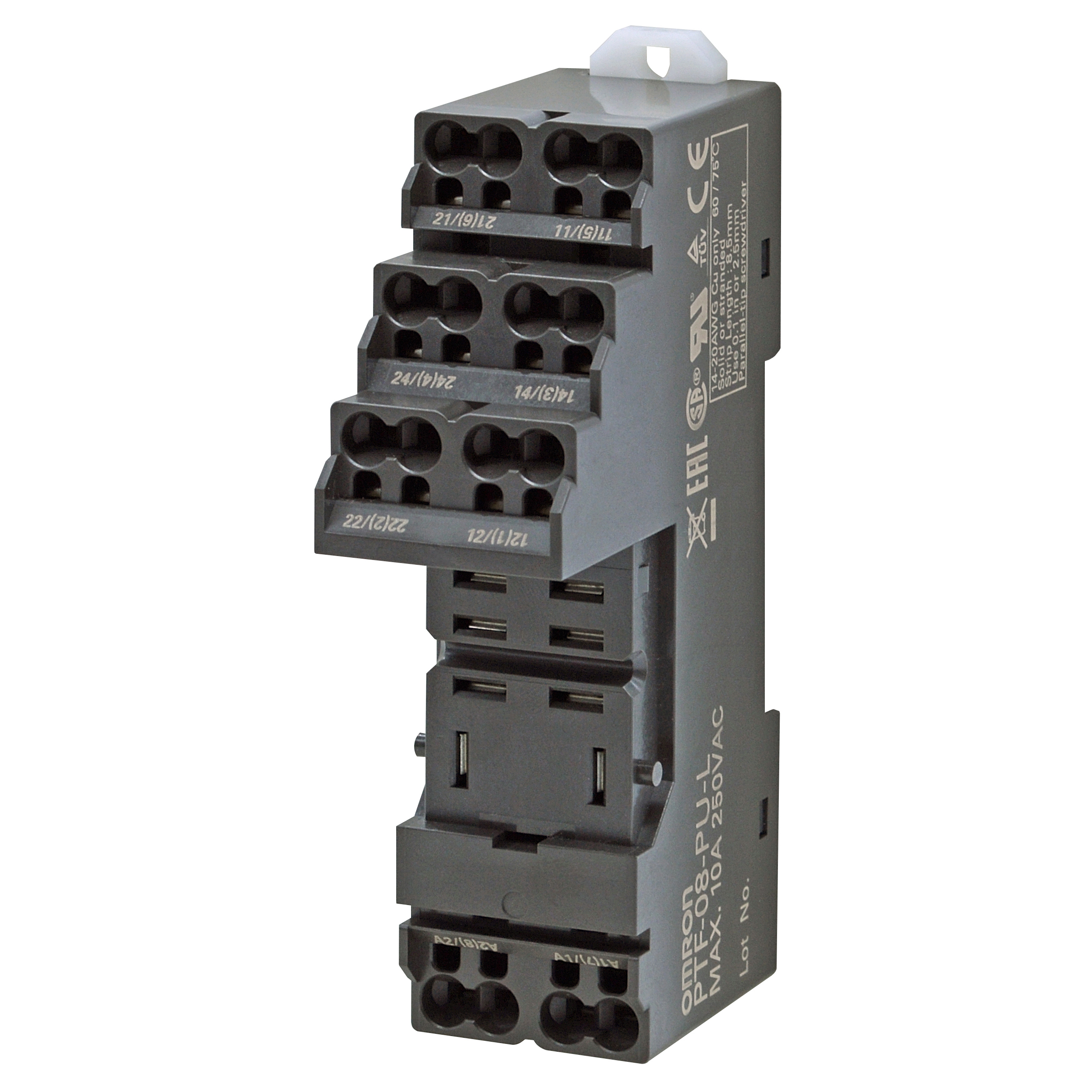Front-mounting Sockets for Bi-power Relays LY